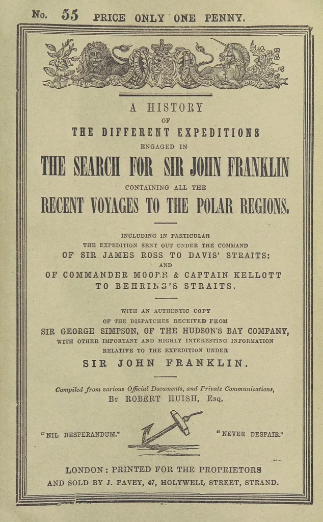 An illustration from Recent Expeditions to the Polar Regions, including all the voyages undertaken in search of Sir J. F. [Compiled from various official documents, and private communications, by R. Huish.] No. 1-60, 1852, leaf 711