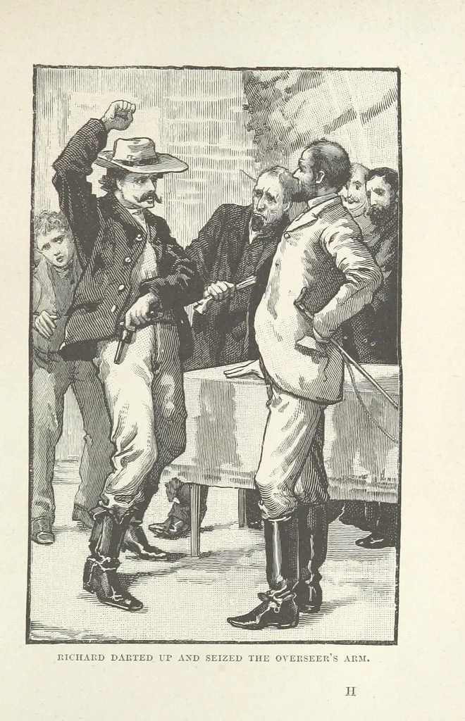 An illustration from The Light-ship Hand; or, the Strange Adventures of Richard Gayden, etc. [A tale, 1893, leaf 117