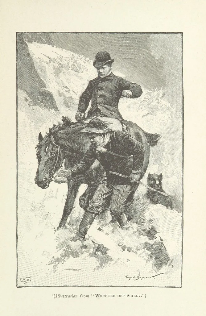 An illustration from The Light-ship Hand; or, the Strange Adventures of Richard Gayden, etc. [A tale, 1893, leaf 207