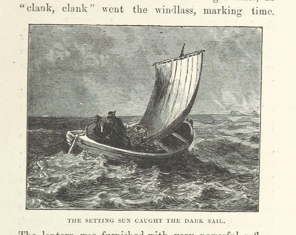 An illustration from The Light-ship Hand; or, the Strange Adventures of Richard Gayden, etc. [A tale, 1893, leaf 23