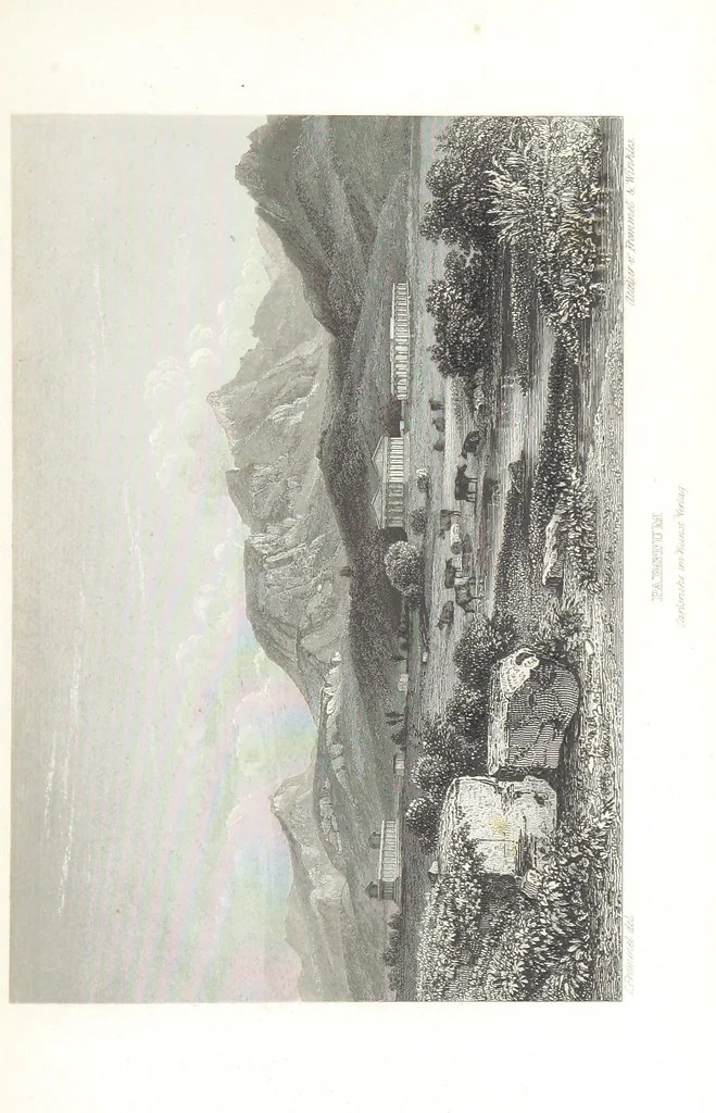 An illustration from Europa's Eden in Bildern. 100 Ansichten und Costum-Bilder von Italien und seinem Volke. [Without letterpress.] Nach Original-Gemälden in Stahl gestochen von C. F., Catel, Gail, Gotzlöff, Mosbrugger, Weller, Pinelli, etc, 1858, leaf 103