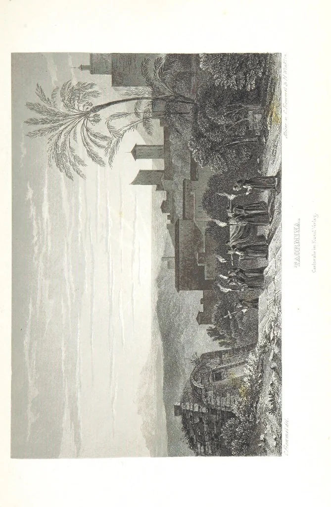 An illustration from Europa's Eden in Bildern. 100 Ansichten und Costum-Bilder von Italien und seinem Volke. [Without letterpress.] Nach Original-Gemälden in Stahl gestochen von C. F., Catel, Gail, Gotzlöff, Mosbrugger, Weller, Pinelli, etc, 1858, leaf 105