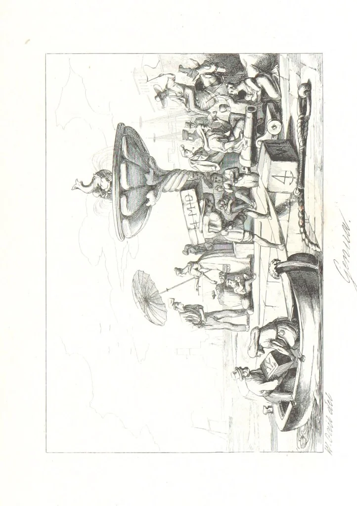 An illustration from Europa's Eden in Bildern. 100 Ansichten und Costum-Bilder von Italien und seinem Volke. [Without letterpress.] Nach Original-Gemälden in Stahl gestochen von C. F., Catel, Gail, Gotzlöff, Mosbrugger, Weller, Pinelli, etc, 1858, leaf 129