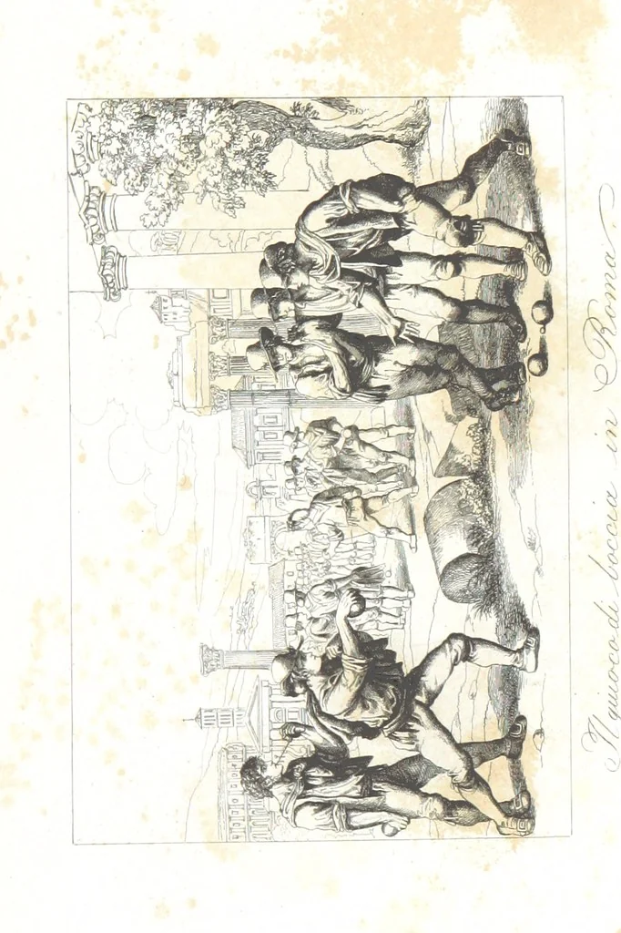 An illustration from Europa's Eden in Bildern. 100 Ansichten und Costum-Bilder von Italien und seinem Volke. [Without letterpress.] Nach Original-Gemälden in Stahl gestochen von C. F., Catel, Gail, Gotzlöff, Mosbrugger, Weller, Pinelli, etc, 1858, leaf 135