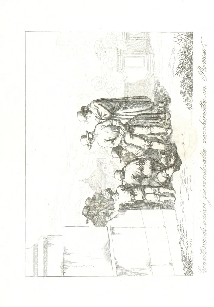 An illustration from Europa's Eden in Bildern. 100 Ansichten und Costum-Bilder von Italien und seinem Volke. [Without letterpress.] Nach Original-Gemälden in Stahl gestochen von C. F., Catel, Gail, Gotzlöff, Mosbrugger, Weller, Pinelli, etc, 1858, leaf 145