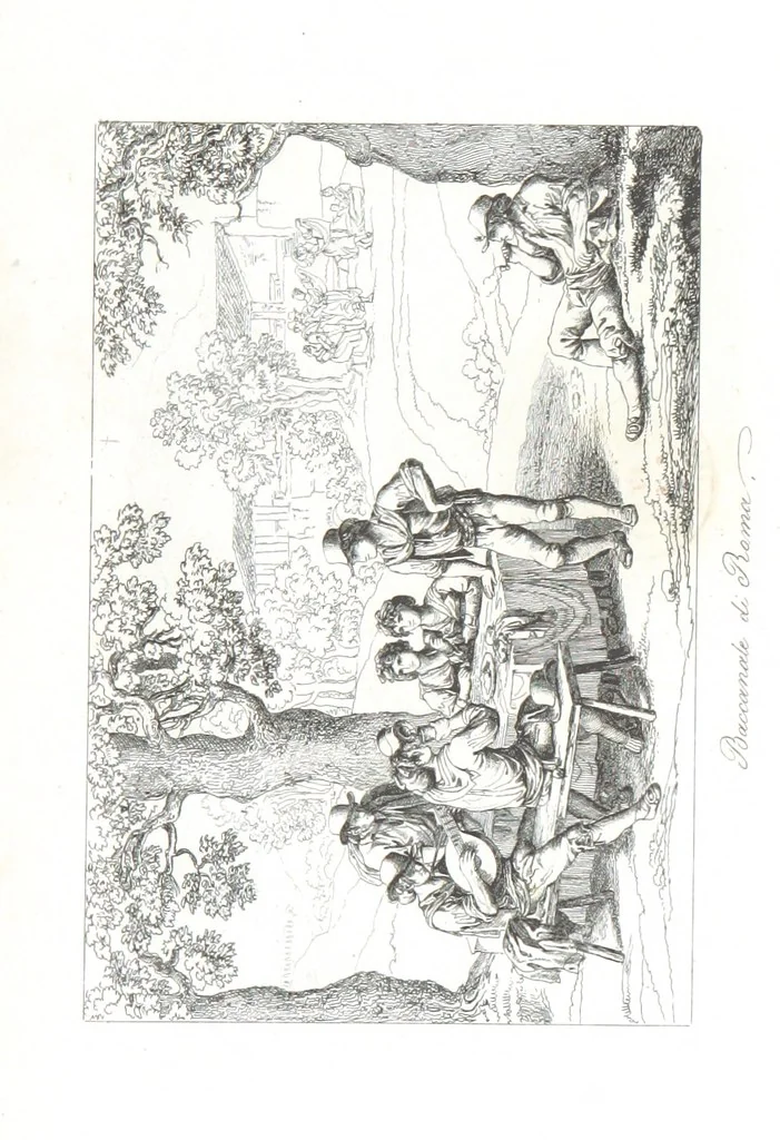 An illustration from Europa's Eden in Bildern. 100 Ansichten und Costum-Bilder von Italien und seinem Volke. [Without letterpress.] Nach Original-Gemälden in Stahl gestochen von C. F., Catel, Gail, Gotzlöff, Mosbrugger, Weller, Pinelli, etc, 1858, leaf 153
