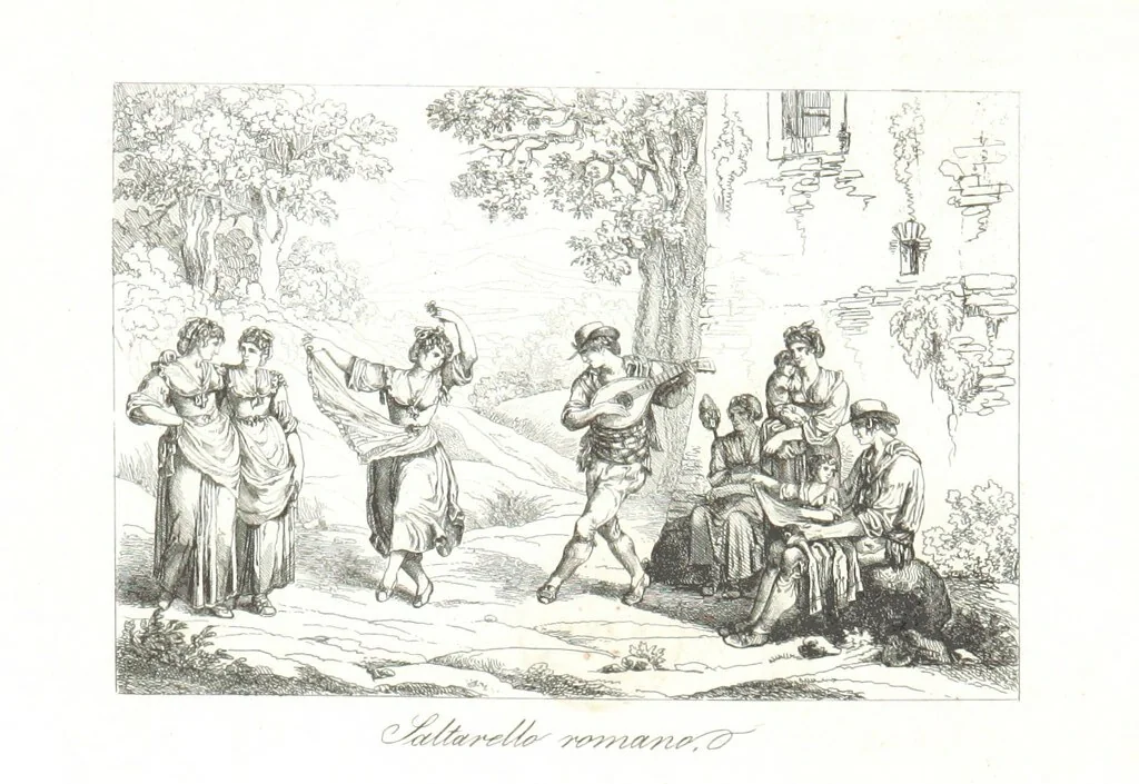An illustration from Europa's Eden in Bildern. 100 Ansichten und Costum-Bilder von Italien und seinem Volke. [Without letterpress.] Nach Original-Gemälden in Stahl gestochen von C. F., Catel, Gail, Gotzlöff, Mosbrugger, Weller, Pinelli, etc, 1858, leaf 159