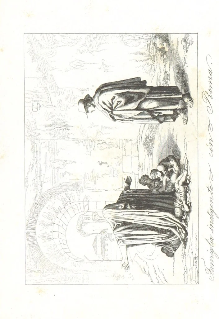 An illustration from Europa's Eden in Bildern. 100 Ansichten und Costum-Bilder von Italien und seinem Volke. [Without letterpress.] Nach Original-Gemälden in Stahl gestochen von C. F., Catel, Gail, Gotzlöff, Mosbrugger, Weller, Pinelli, etc, 1858, leaf 163