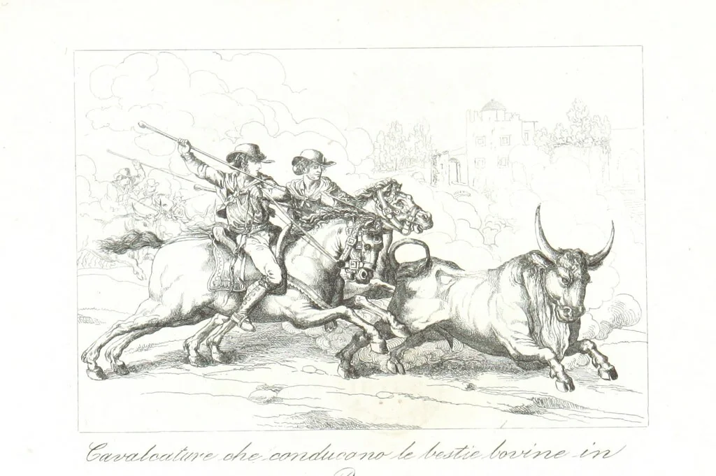 An illustration from Europa's Eden in Bildern. 100 Ansichten und Costum-Bilder von Italien und seinem Volke. [Without letterpress.] Nach Original-Gemälden in Stahl gestochen von C. F., Catel, Gail, Gotzlöff, Mosbrugger, Weller, Pinelli, etc, 1858, leaf 171