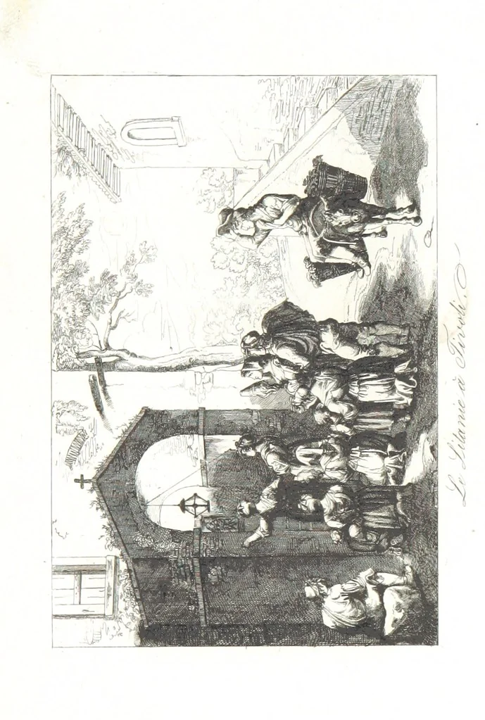 An illustration from Europa's Eden in Bildern. 100 Ansichten und Costum-Bilder von Italien und seinem Volke. [Without letterpress.] Nach Original-Gemälden in Stahl gestochen von C. F., Catel, Gail, Gotzlöff, Mosbrugger, Weller, Pinelli, etc, 1858, leaf 173