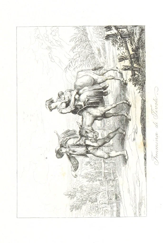 An illustration from Europa's Eden in Bildern. 100 Ansichten und Costum-Bilder von Italien und seinem Volke. [Without letterpress.] Nach Original-Gemälden in Stahl gestochen von C. F., Catel, Gail, Gotzlöff, Mosbrugger, Weller, Pinelli, etc, 1858, leaf 175