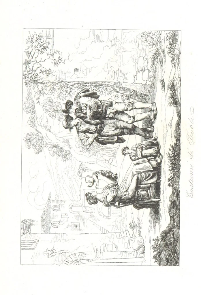 An illustration from Europa's Eden in Bildern. 100 Ansichten und Costum-Bilder von Italien und seinem Volke. [Without letterpress.] Nach Original-Gemälden in Stahl gestochen von C. F., Catel, Gail, Gotzlöff, Mosbrugger, Weller, Pinelli, etc, 1858, leaf 177