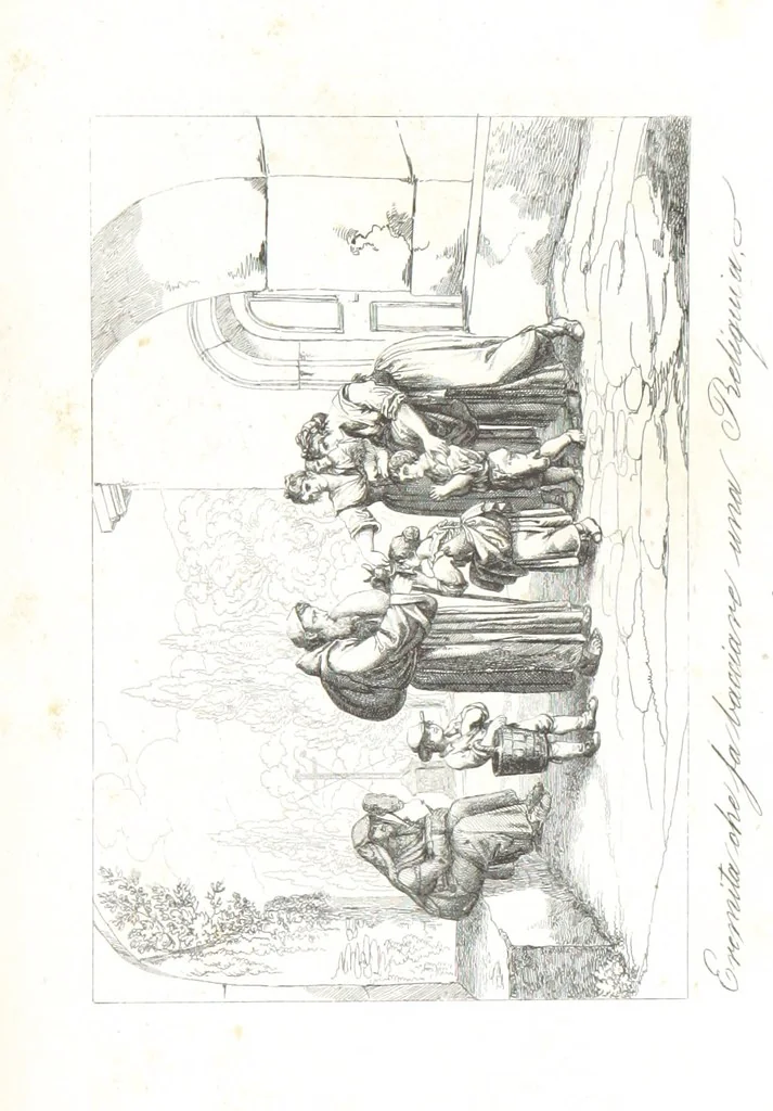 An illustration from Europa's Eden in Bildern. 100 Ansichten und Costum-Bilder von Italien und seinem Volke. [Without letterpress.] Nach Original-Gemälden in Stahl gestochen von C. F., Catel, Gail, Gotzlöff, Mosbrugger, Weller, Pinelli, etc, 1858, leaf 183