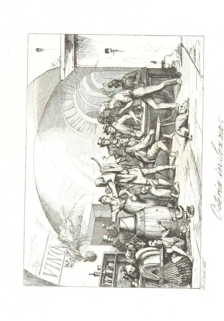An illustration from Europa's Eden in Bildern. 100 Ansichten und Costum-Bilder von Italien und seinem Volke. [Without letterpress.] Nach Original-Gemälden in Stahl gestochen von C. F., Catel, Gail, Gotzlöff, Mosbrugger, Weller, Pinelli, etc, 1858, leaf 187