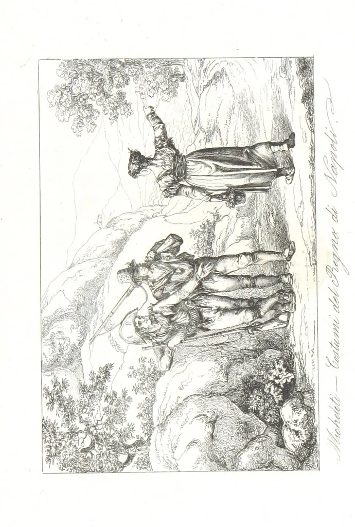 An illustration from Europa's Eden in Bildern. 100 Ansichten und Costum-Bilder von Italien und seinem Volke. [Without letterpress.] Nach Original-Gemälden in Stahl gestochen von C. F., Catel, Gail, Gotzlöff, Mosbrugger, Weller, Pinelli, etc, 1858, leaf 191