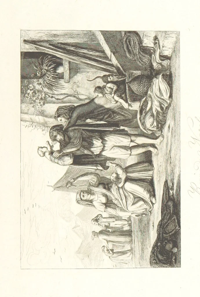 An illustration from Europa's Eden in Bildern. 100 Ansichten und Costum-Bilder von Italien und seinem Volke. [Without letterpress.] Nach Original-Gemälden in Stahl gestochen von C. F., Catel, Gail, Gotzlöff, Mosbrugger, Weller, Pinelli, etc, 1858, leaf 207