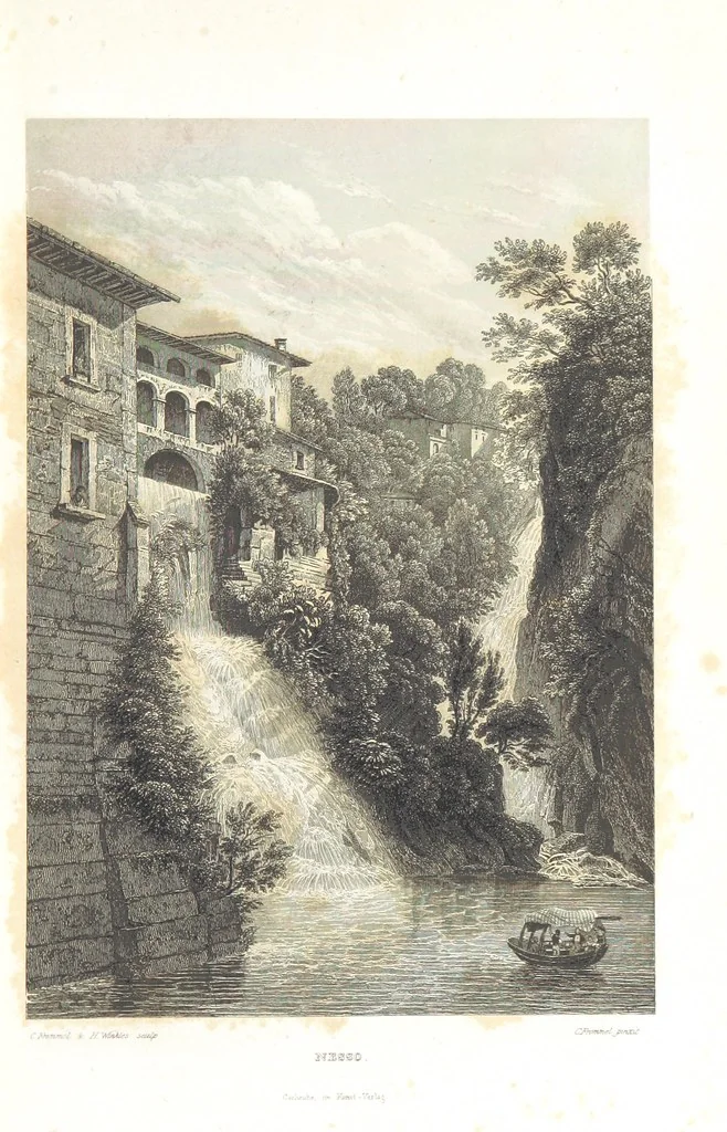 An illustration from Europa's Eden in Bildern. 100 Ansichten und Costum-Bilder von Italien und seinem Volke. [Without letterpress.] Nach Original-Gemälden in Stahl gestochen von C. F., Catel, Gail, Gotzlöff, Mosbrugger, Weller, Pinelli, etc, 1858, leaf 21
