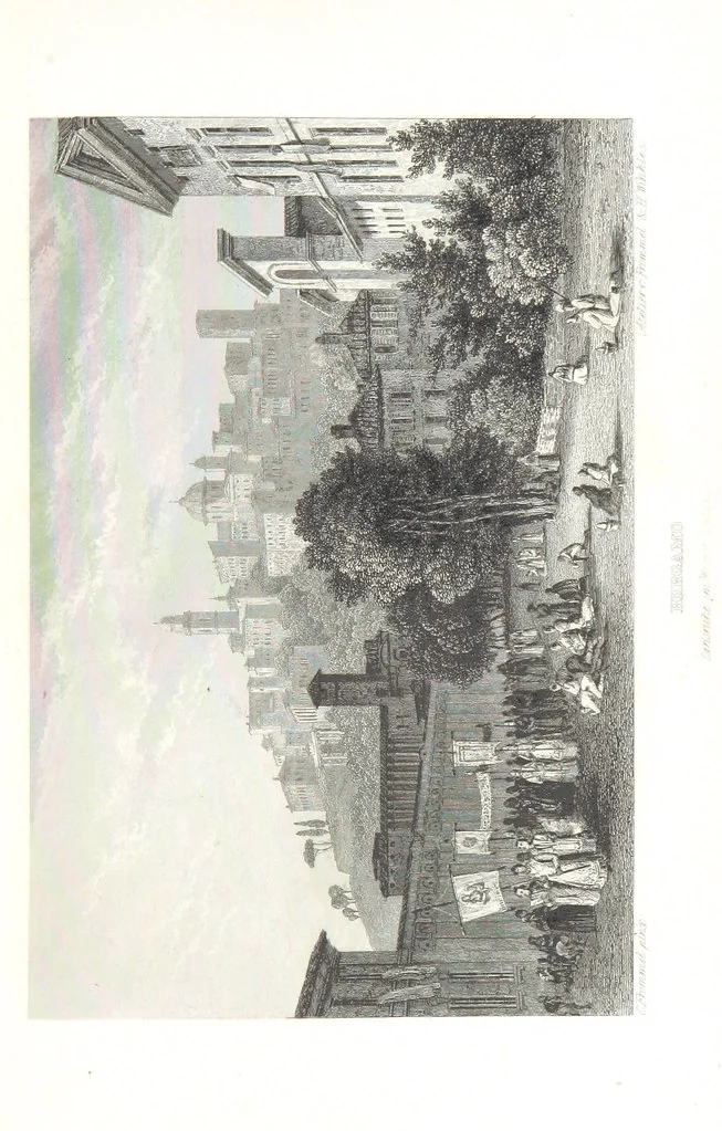 An illustration from Europa's Eden in Bildern. 100 Ansichten und Costum-Bilder von Italien und seinem Volke. [Without letterpress.] Nach Original-Gemälden in Stahl gestochen von C. F., Catel, Gail, Gotzlöff, Mosbrugger, Weller, Pinelli, etc, 1858, leaf 23