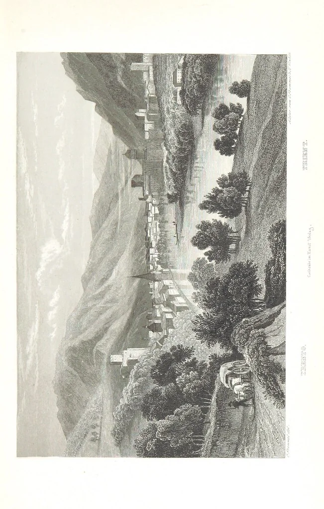 An illustration from Europa's Eden in Bildern. 100 Ansichten und Costum-Bilder von Italien und seinem Volke. [Without letterpress.] Nach Original-Gemälden in Stahl gestochen von C. F., Catel, Gail, Gotzlöff, Mosbrugger, Weller, Pinelli, etc, 1858, leaf 25