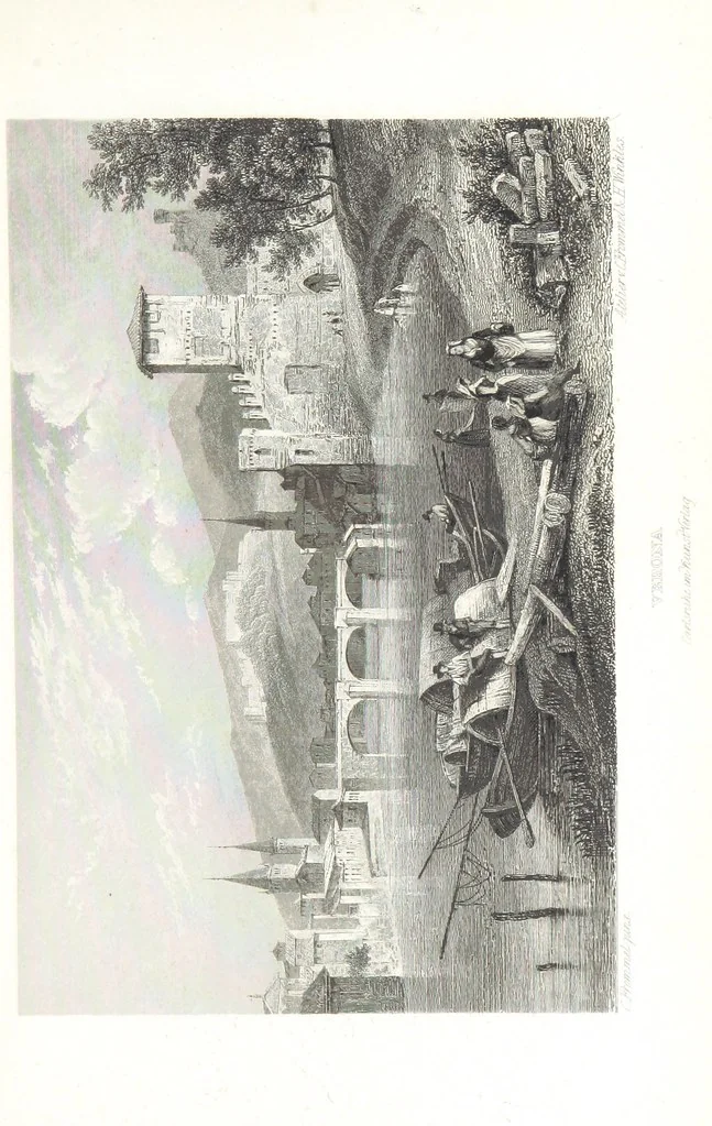 An illustration from Europa's Eden in Bildern. 100 Ansichten und Costum-Bilder von Italien und seinem Volke. [Without letterpress.] Nach Original-Gemälden in Stahl gestochen von C. F., Catel, Gail, Gotzlöff, Mosbrugger, Weller, Pinelli, etc, 1858, leaf 27