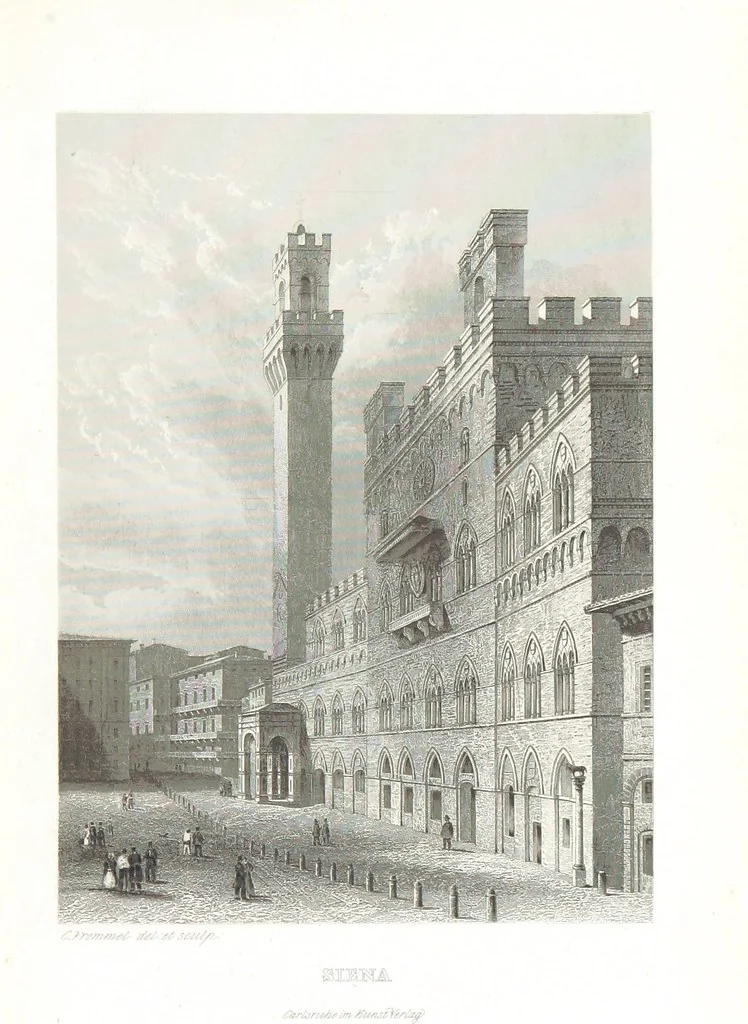 An illustration from Europa's Eden in Bildern. 100 Ansichten und Costum-Bilder von Italien und seinem Volke. [Without letterpress.] Nach Original-Gemälden in Stahl gestochen von C. F., Catel, Gail, Gotzlöff, Mosbrugger, Weller, Pinelli, etc, 1858, leaf 53