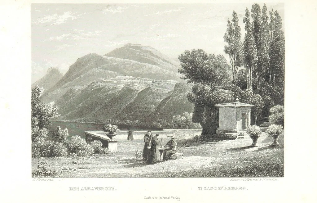 An illustration from Europa's Eden in Bildern. 100 Ansichten und Costum-Bilder von Italien und seinem Volke. [Without letterpress.] Nach Original-Gemälden in Stahl gestochen von C. F., Catel, Gail, Gotzlöff, Mosbrugger, Weller, Pinelli, etc, 1858, leaf 69