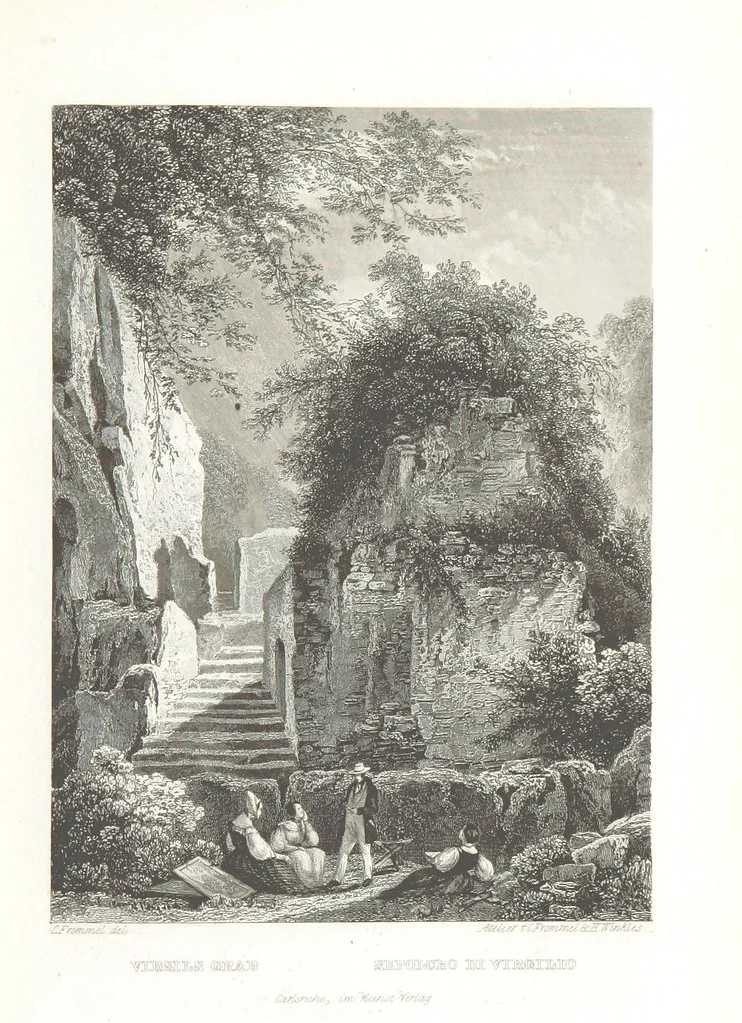 An illustration from Europa's Eden in Bildern. 100 Ansichten und Costum-Bilder von Italien und seinem Volke. [Without letterpress.] Nach Original-Gemälden in Stahl gestochen von C. F., Catel, Gail, Gotzlöff, Mosbrugger, Weller, Pinelli, etc, 1858, leaf 75