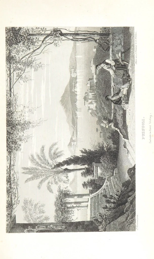 An illustration from Europa's Eden in Bildern. 100 Ansichten und Costum-Bilder von Italien und seinem Volke. [Without letterpress.] Nach Original-Gemälden in Stahl gestochen von C. F., Catel, Gail, Gotzlöff, Mosbrugger, Weller, Pinelli, etc, 1858, leaf 81