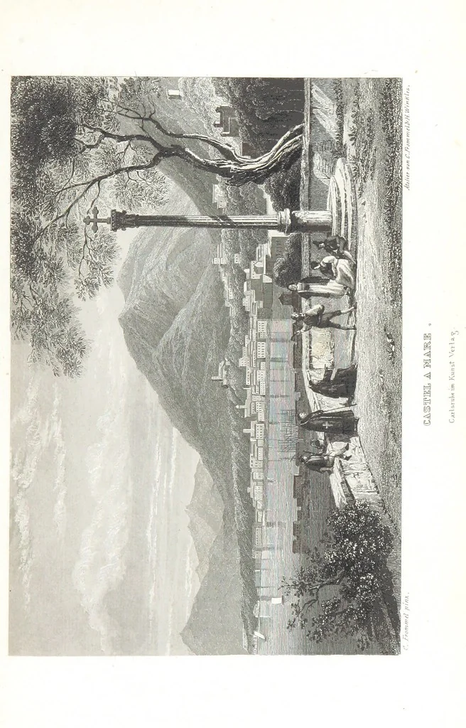An illustration from Europa's Eden in Bildern. 100 Ansichten und Costum-Bilder von Italien und seinem Volke. [Without letterpress.] Nach Original-Gemälden in Stahl gestochen von C. F., Catel, Gail, Gotzlöff, Mosbrugger, Weller, Pinelli, etc, 1858, leaf 87