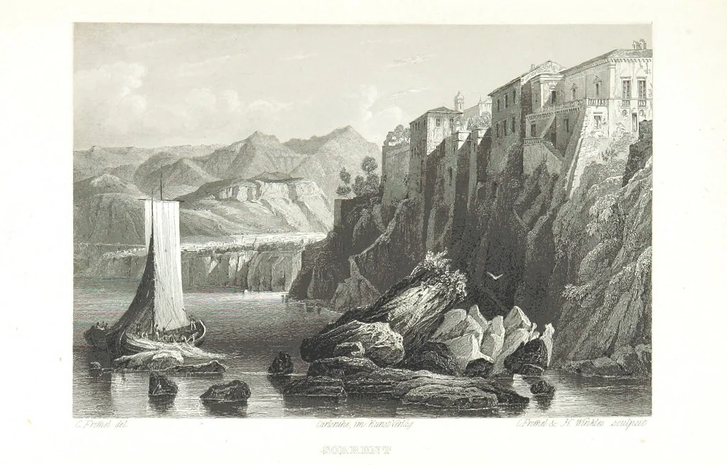 An illustration from Europa's Eden in Bildern. 100 Ansichten und Costum-Bilder von Italien und seinem Volke. [Without letterpress.] Nach Original-Gemälden in Stahl gestochen von C. F., Catel, Gail, Gotzlöff, Mosbrugger, Weller, Pinelli, etc, 1858, leaf 89