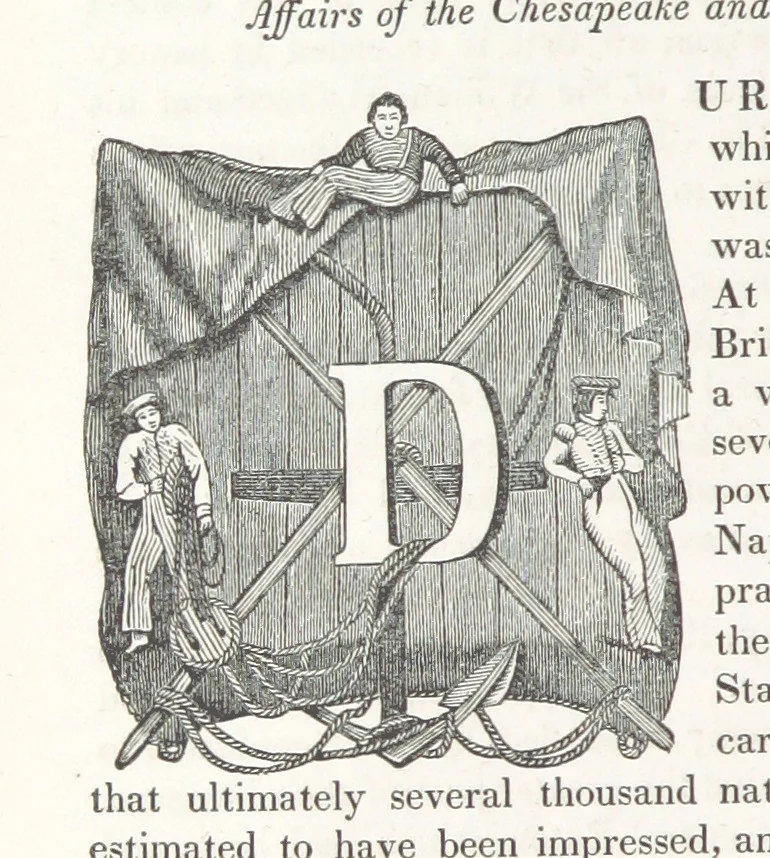 An illustration from The Book of the Navy; comprising a general history of the American Marine; and particular accounts of all the most celebrated naval battles, from the Declaration of Independence to the present time. With an appendix, 1843, leaf 124