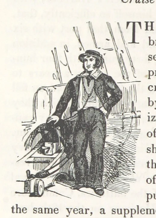 An illustration from The Book of the Navy; comprising a general history of the American Marine; and particular accounts of all the most celebrated naval battles, from the Declaration of Independence to the present time. With an appendix, 1843, leaf 172