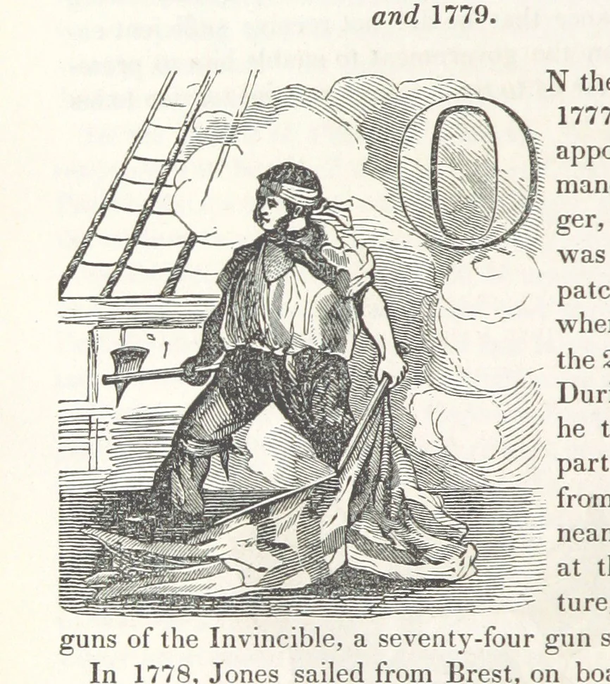 An illustration from The Book of the Navy; comprising a general history of the American Marine; and particular accounts of all the most celebrated naval battles, from the Declaration of Independence to the present time. With an appendix, 1843, leaf 54