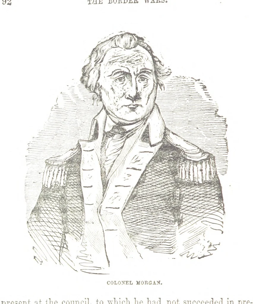 An illustration from Border Wars of the West. Comprising the frontier wars of Pennsylvania, Virginia, Kentucky, Ohio, Indiana, Illinois, Tennessee and Wisconsin, etc, 1853, leaf 102