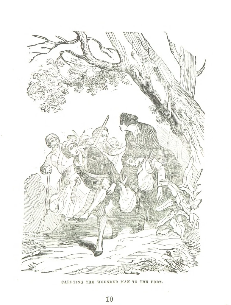 An illustration from Border Wars of the West. Comprising the frontier wars of Pennsylvania, Virginia, Kentucky, Ohio, Indiana, Illinois, Tennessee and Wisconsin, etc, 1853, leaf 155