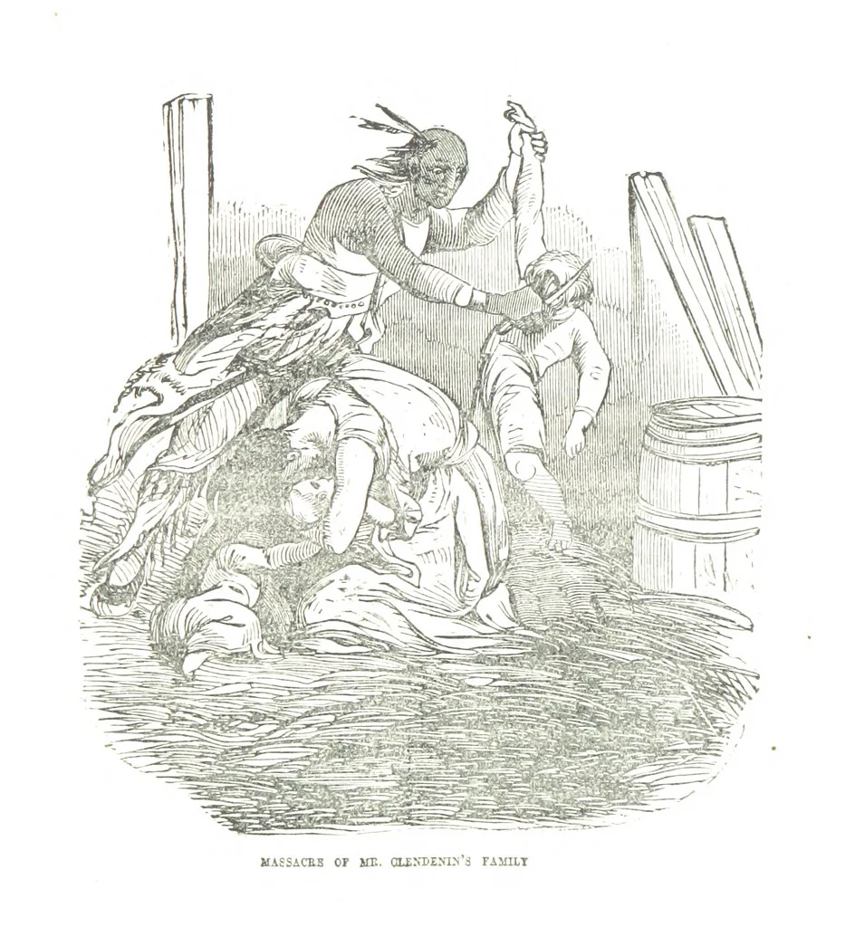 An illustration from Border Wars of the West. Comprising the frontier wars of Pennsylvania, Virginia, Kentucky, Ohio, Indiana, Illinois, Tennessee and Wisconsin, etc, 1853, leaf 167