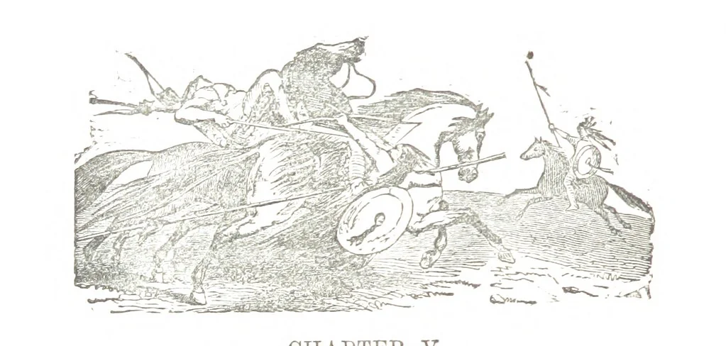 An illustration from Border Wars of the West. Comprising the frontier wars of Pennsylvania, Virginia, Kentucky, Ohio, Indiana, Illinois, Tennessee and Wisconsin, etc, 1853, leaf 202