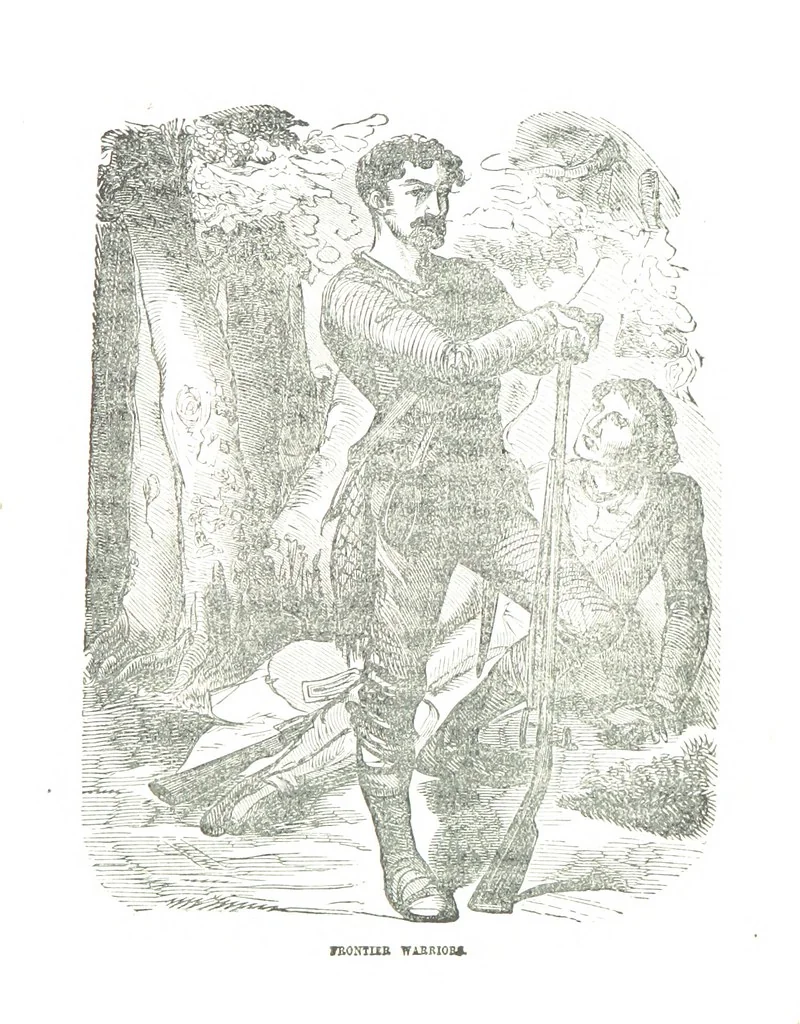 An illustration from Border Wars of the West. Comprising the frontier wars of Pennsylvania, Virginia, Kentucky, Ohio, Indiana, Illinois, Tennessee and Wisconsin, etc, 1853, leaf 209