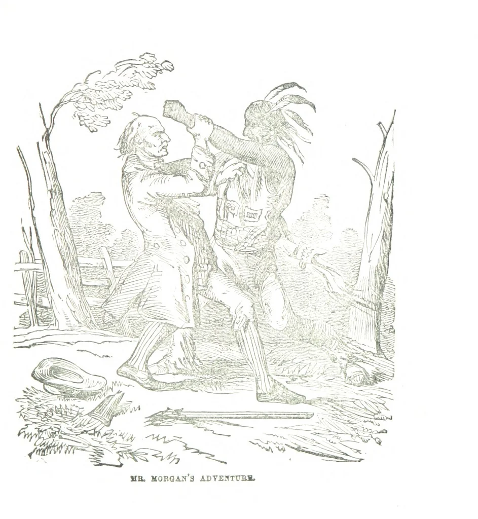 An illustration from Border Wars of the West. Comprising the frontier wars of Pennsylvania, Virginia, Kentucky, Ohio, Indiana, Illinois, Tennessee and Wisconsin, etc, 1853, leaf 213