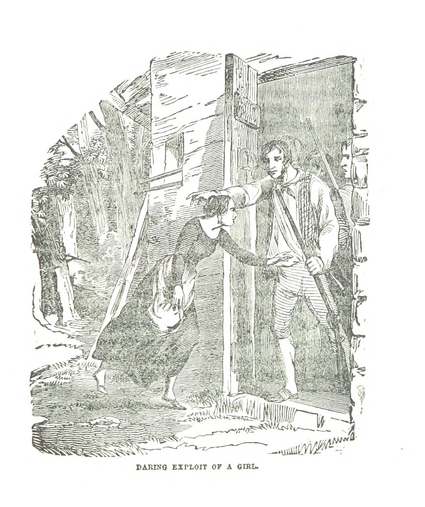 An illustration from Border Wars of the West. Comprising the frontier wars of Pennsylvania, Virginia, Kentucky, Ohio, Indiana, Illinois, Tennessee and Wisconsin, etc, 1853, leaf 229
