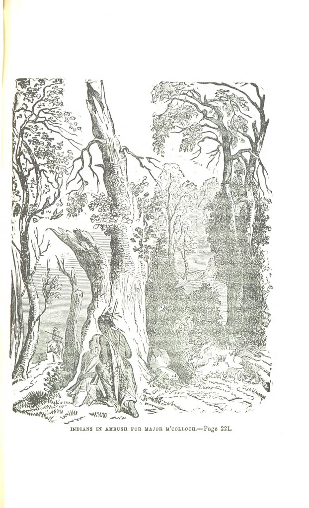 An illustration from Border Wars of the West. Comprising the frontier wars of Pennsylvania, Virginia, Kentucky, Ohio, Indiana, Illinois, Tennessee and Wisconsin, etc, 1853, leaf 233