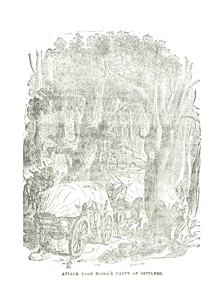 An illustration from Border Wars of the West. Comprising the frontier wars of Pennsylvania, Virginia, Kentucky, Ohio, Indiana, Illinois, Tennessee and Wisconsin, etc, 1853, leaf 259
