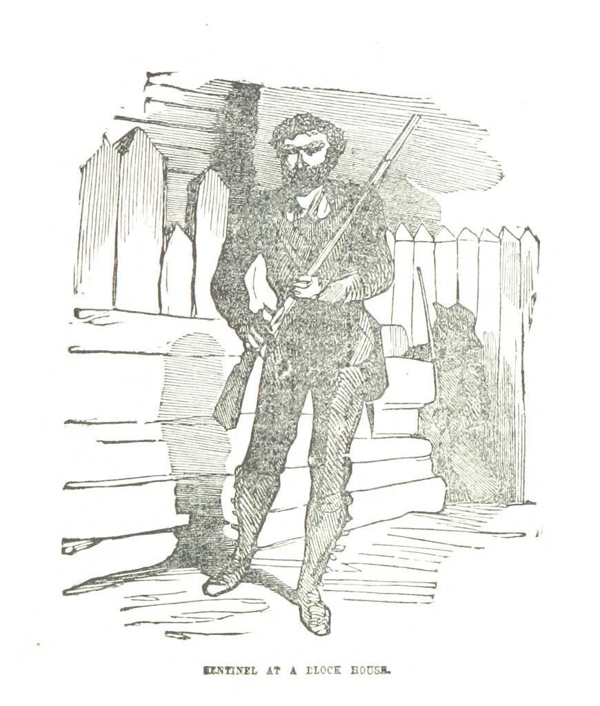 An illustration from Border Wars of the West. Comprising the frontier wars of Pennsylvania, Virginia, Kentucky, Ohio, Indiana, Illinois, Tennessee and Wisconsin, etc, 1853, leaf 267