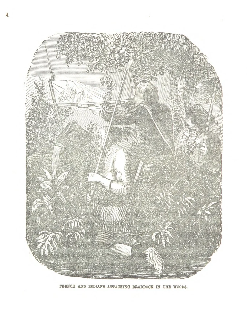 An illustration from Border Wars of the West. Comprising the frontier wars of Pennsylvania, Virginia, Kentucky, Ohio, Indiana, Illinois, Tennessee and Wisconsin, etc, 1853, leaf 36