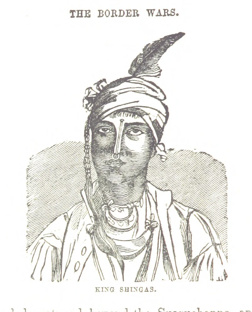An illustration from Border Wars of the West. Comprising the frontier wars of Pennsylvania, Virginia, Kentucky, Ohio, Indiana, Illinois, Tennessee and Wisconsin, etc, 1853, leaf 40