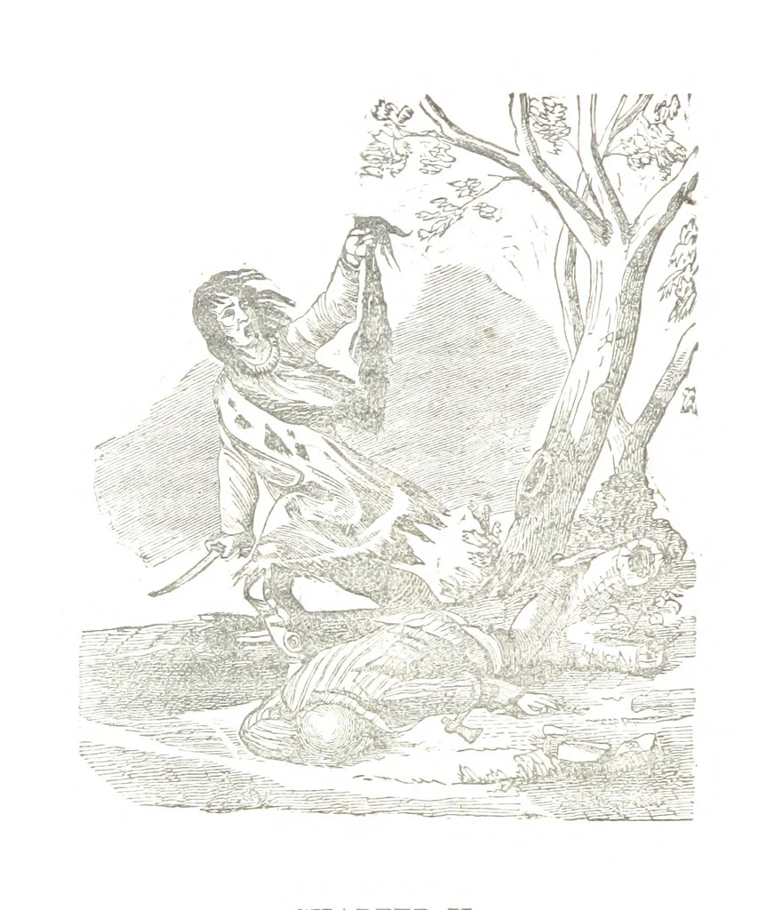 An illustration from Border Wars of the West. Comprising the frontier wars of Pennsylvania, Virginia, Kentucky, Ohio, Indiana, Illinois, Tennessee and Wisconsin, etc, 1853, leaf 408