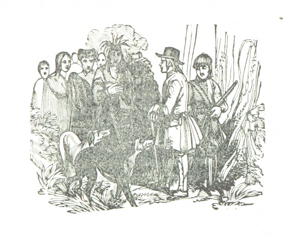 An illustration from Border Wars of the West. Comprising the frontier wars of Pennsylvania, Virginia, Kentucky, Ohio, Indiana, Illinois, Tennessee and Wisconsin, etc, 1853, leaf 461