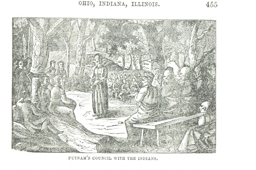 An illustration from Border Wars of the West. Comprising the frontier wars of Pennsylvania, Virginia, Kentucky, Ohio, Indiana, Illinois, Tennessee and Wisconsin, etc, 1853, leaf 465