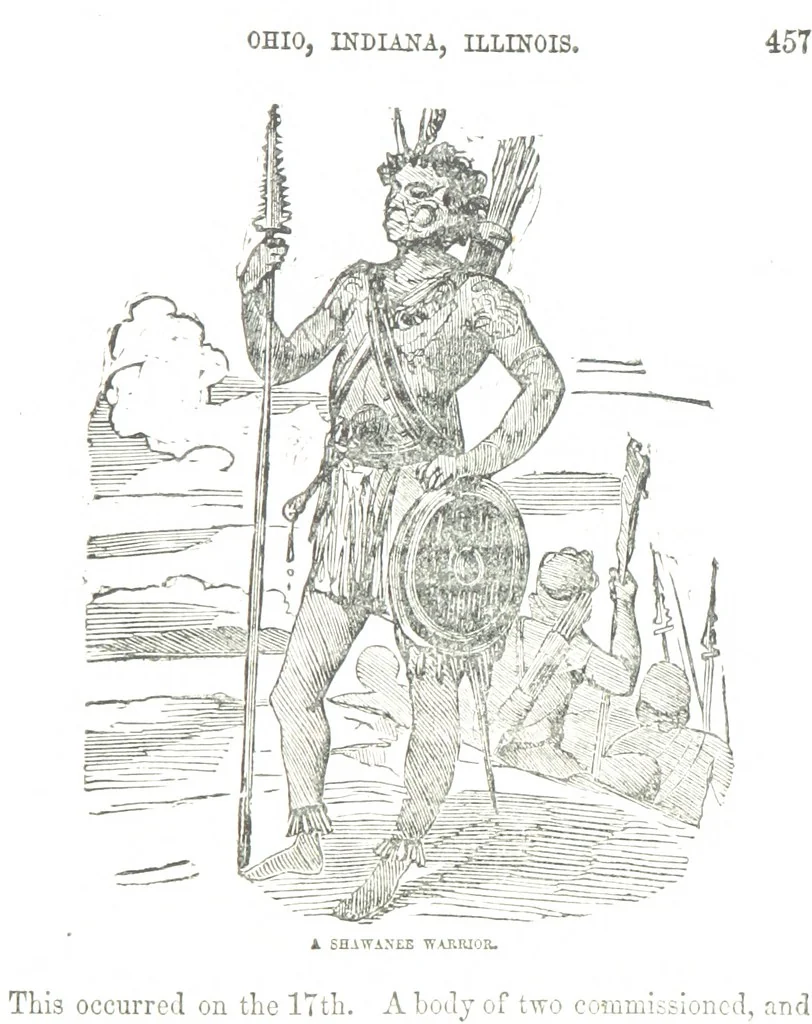 An illustration from Border Wars of the West. Comprising the frontier wars of Pennsylvania, Virginia, Kentucky, Ohio, Indiana, Illinois, Tennessee and Wisconsin, etc, 1853, leaf 467