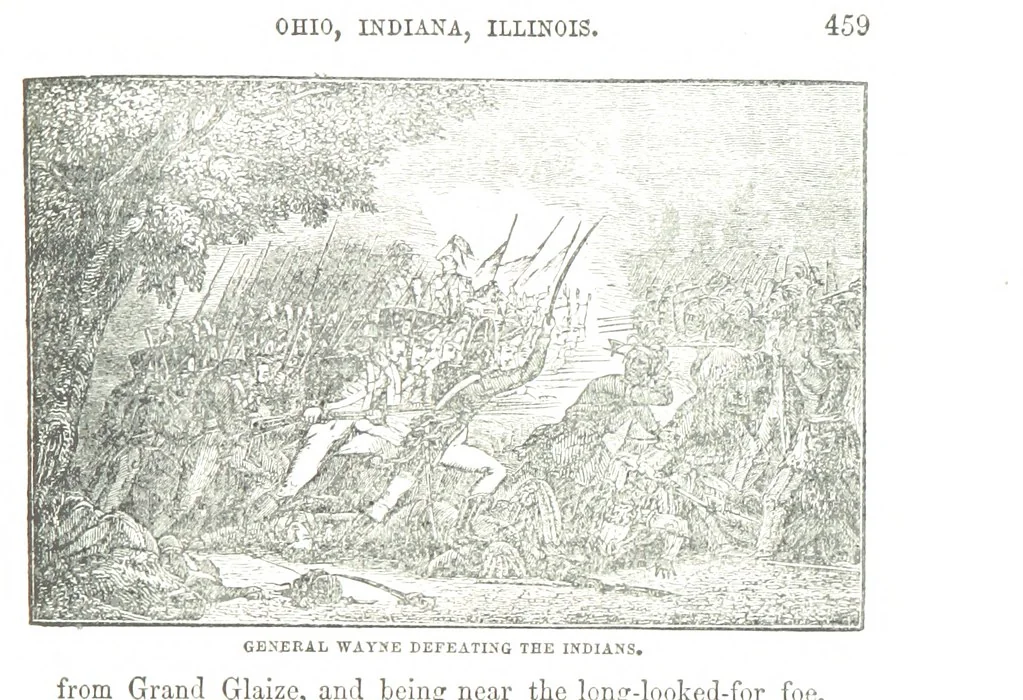 An illustration from Border Wars of the West. Comprising the frontier wars of Pennsylvania, Virginia, Kentucky, Ohio, Indiana, Illinois, Tennessee and Wisconsin, etc, 1853, leaf 469
